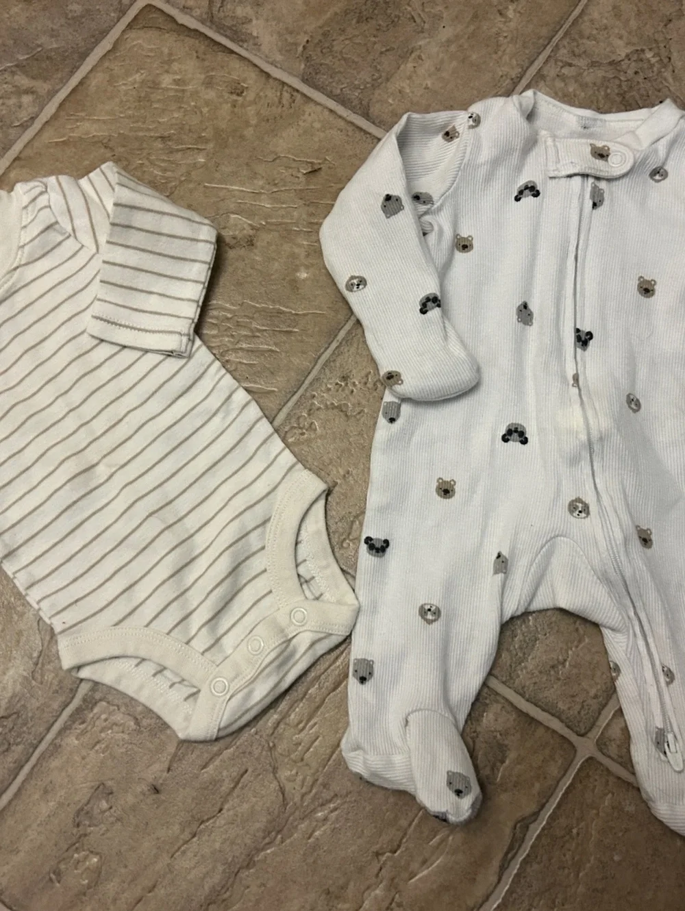Newborn Baby Neutral Clothes Bundle 10 Pc Overalls Sleepers Bunny Football Fall